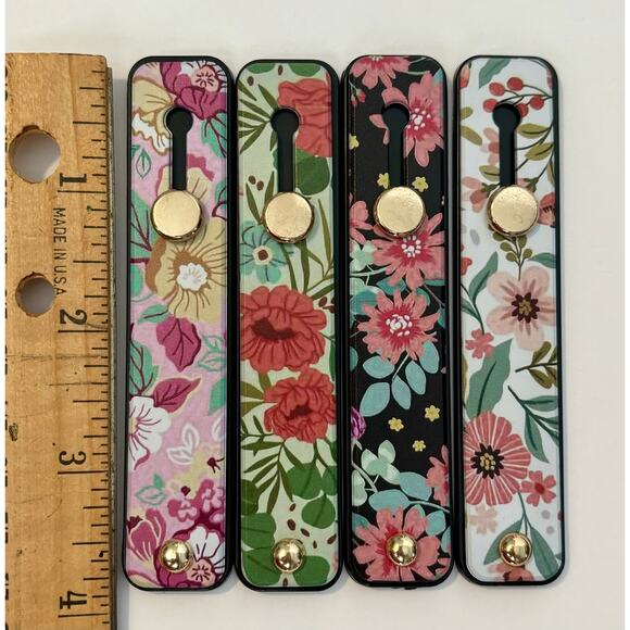 Four Pieces iPhone Strap Grip Finger Holder for Most Smartphones - Picture 2 of 4